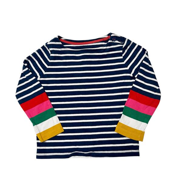 Mini Boden Striped Breton Top Size 2/3 - Picture 1 of 6